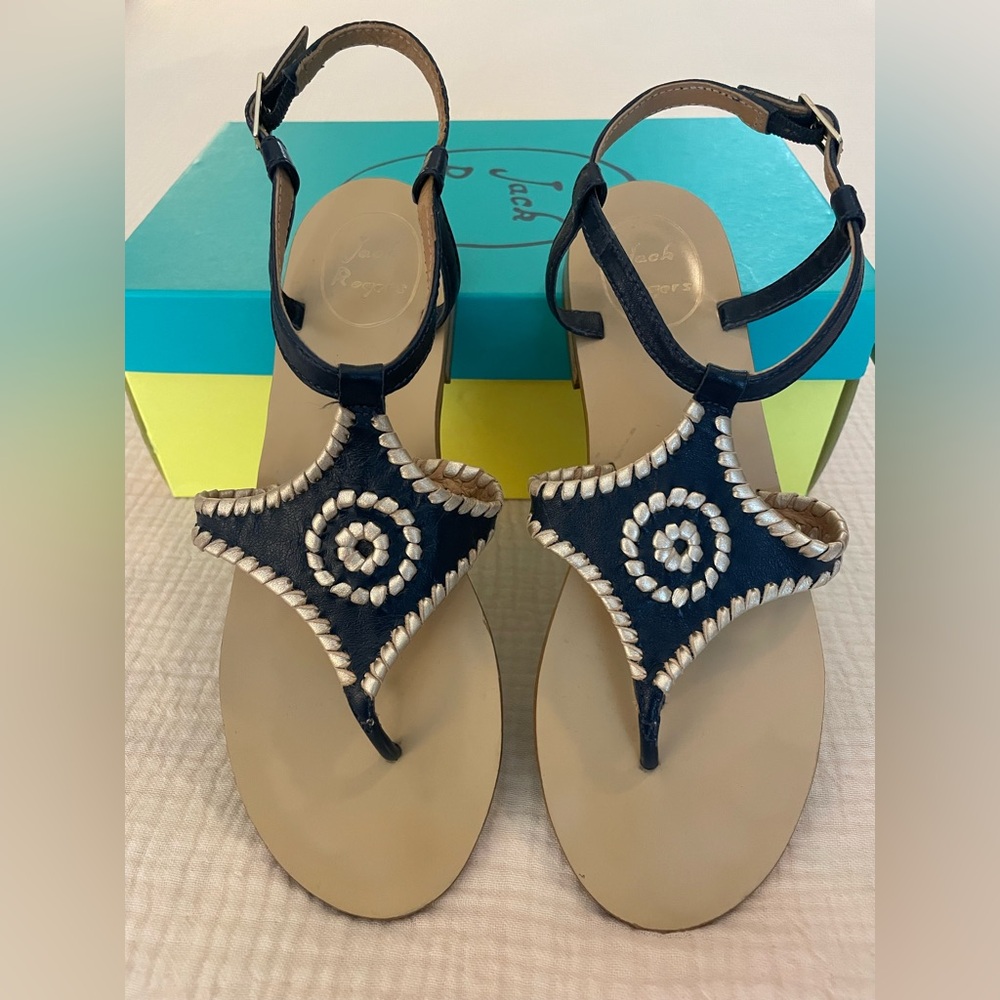 Jack Rogers Midnight Blue Maci Sandals size 7